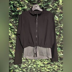 Aeropostale Layered Jacket Outdoor Active Black Gray Women’s Small